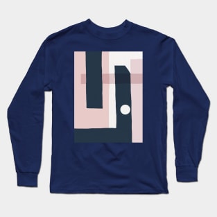 Pink and Blue Blocks Long Sleeve T-Shirt